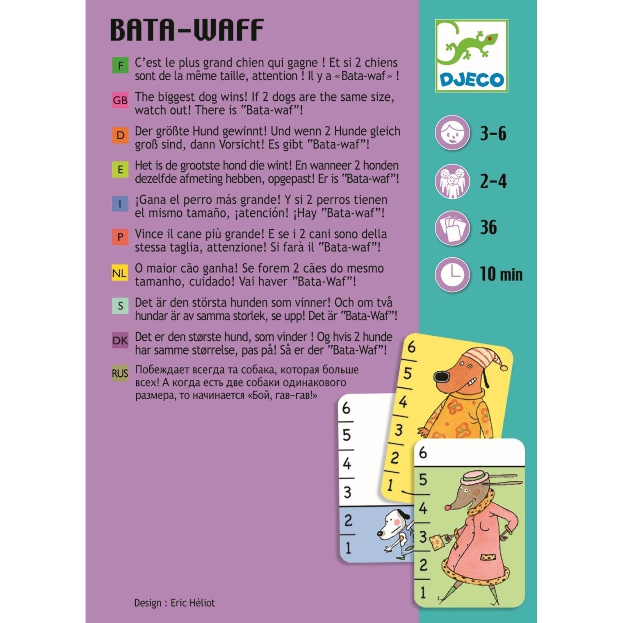 Voir la diapositive 3 : Djeco Jeu de bataille bata-waf