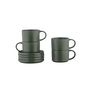 Voir la diapositive 3 : BJORN Tasse SCANDI 15cl et soucoupe Ø12cm - 8 pièces - Olive