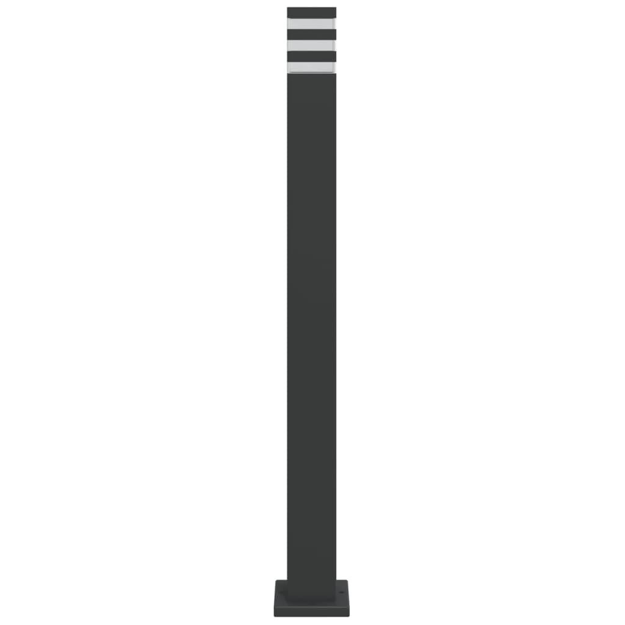 Voir la diapositive 4 : VIDAXL Lampadaire d'exterieur noir 110 cm aluminium