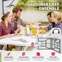 Voir la diapositive 4 : tectake Table de camping pliable blanc