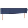 Voir la diapositive 2 : VIDAXL Tete de lit avec oreilles Bleu 203x23x78/88 cm Tissu