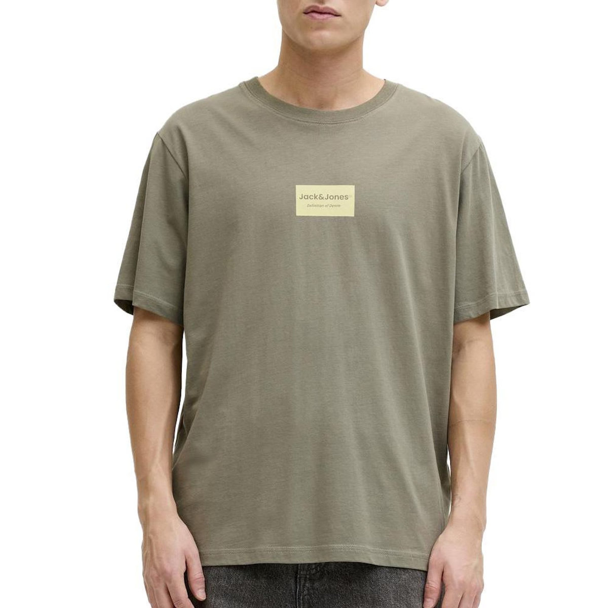 Jack & Jones T-Shirt Vert Homme Jack & Jones Jjfrank