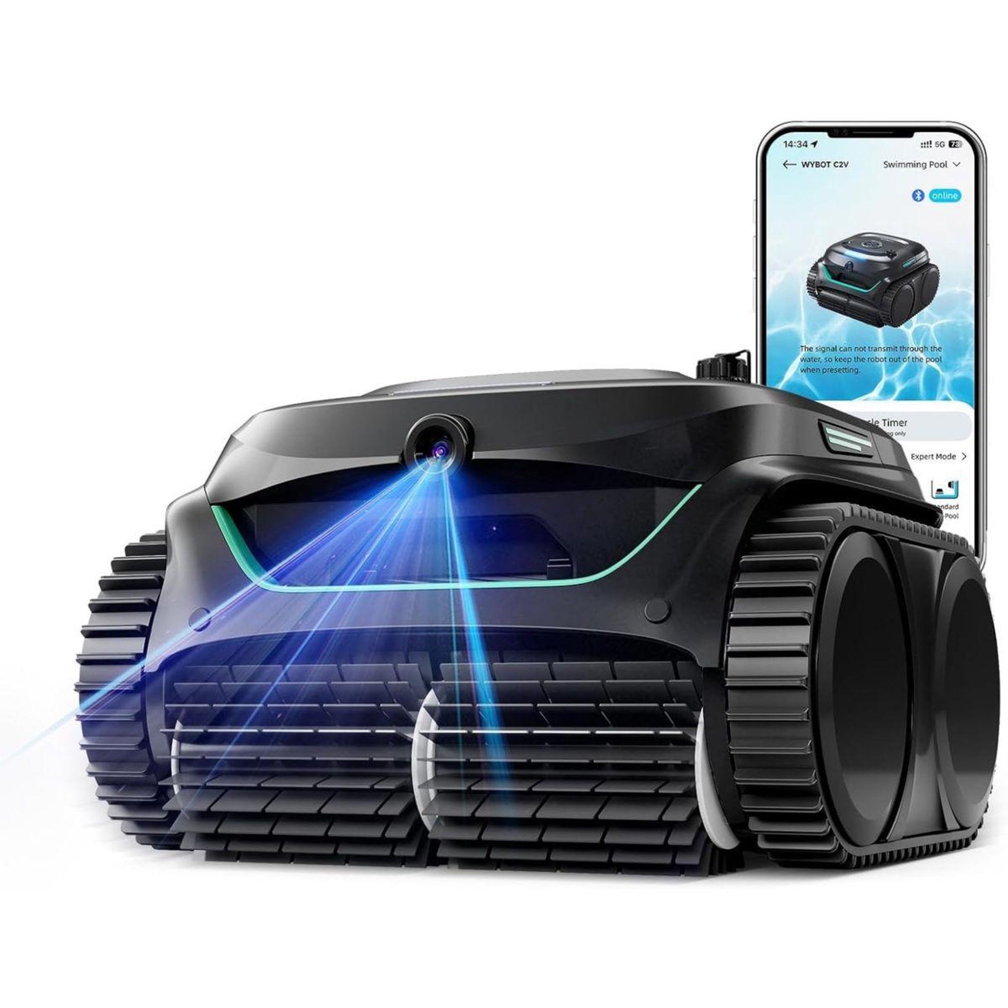 WYBOT Robot piscine c2 vision avec sonar