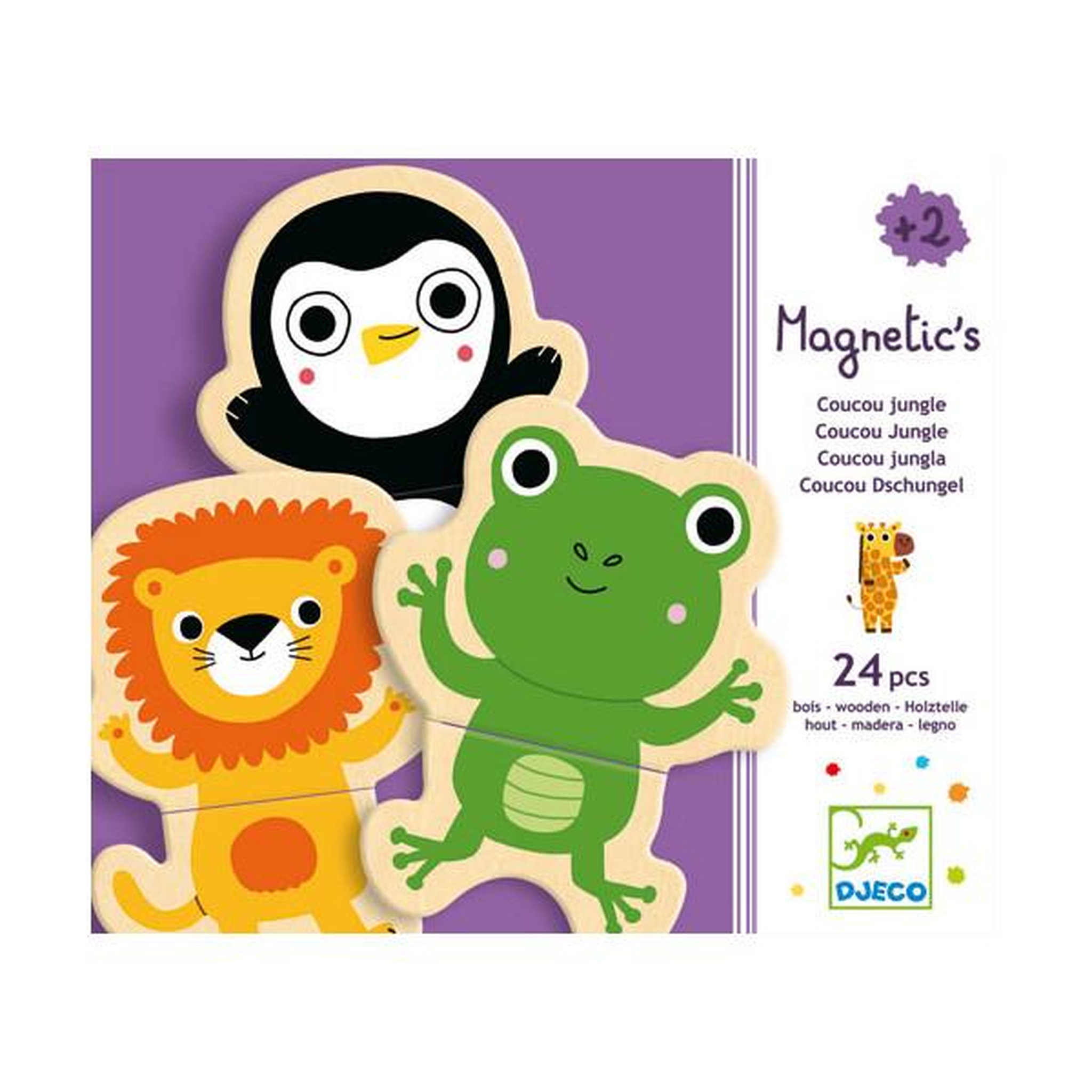 Djeco Puzzle enfant Djeco Coucou Jungle 24 pièces