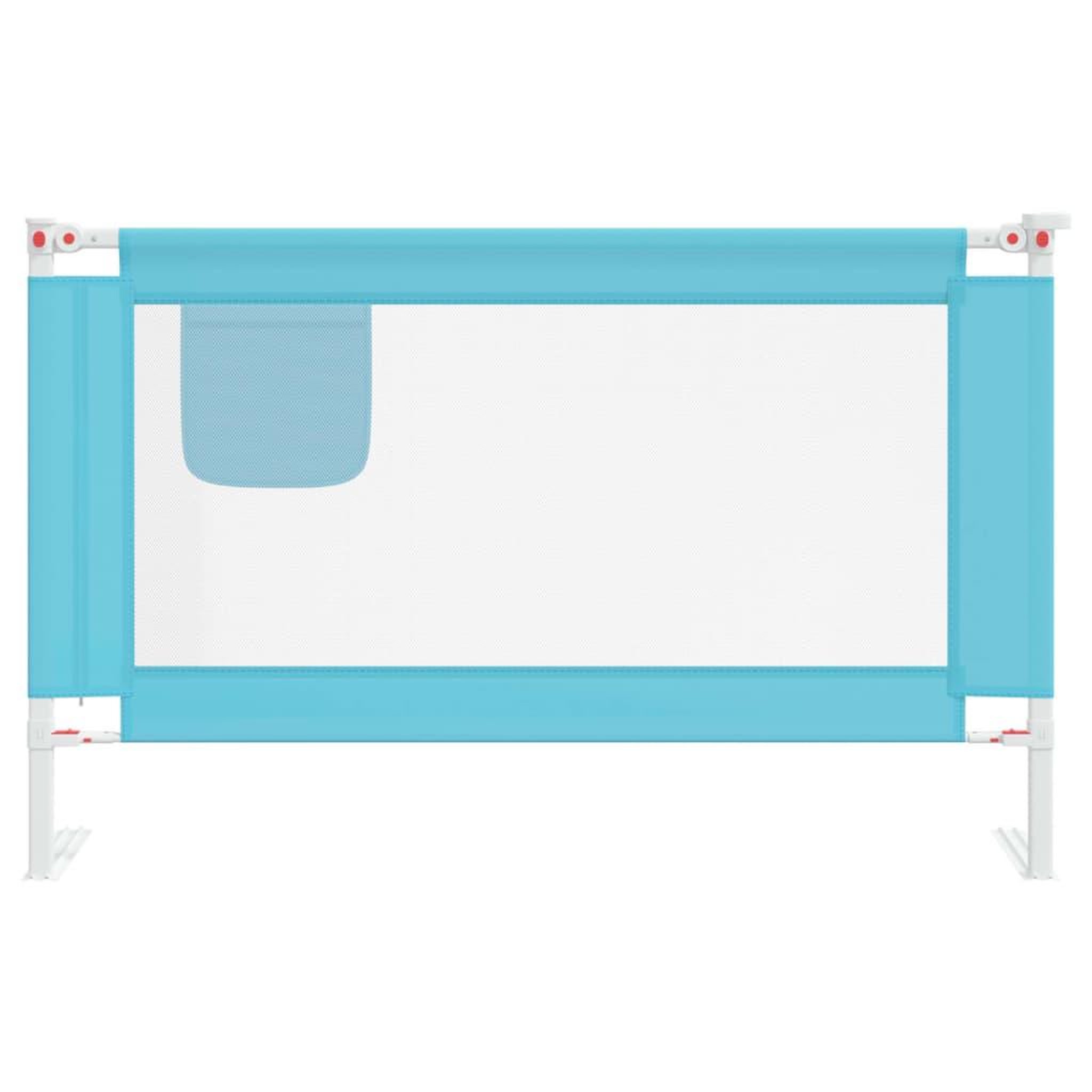 Voir la diapositive 3 : VIDAXL Barriere de securite de lit d'enfant Bleu 120x25 cm Tissu