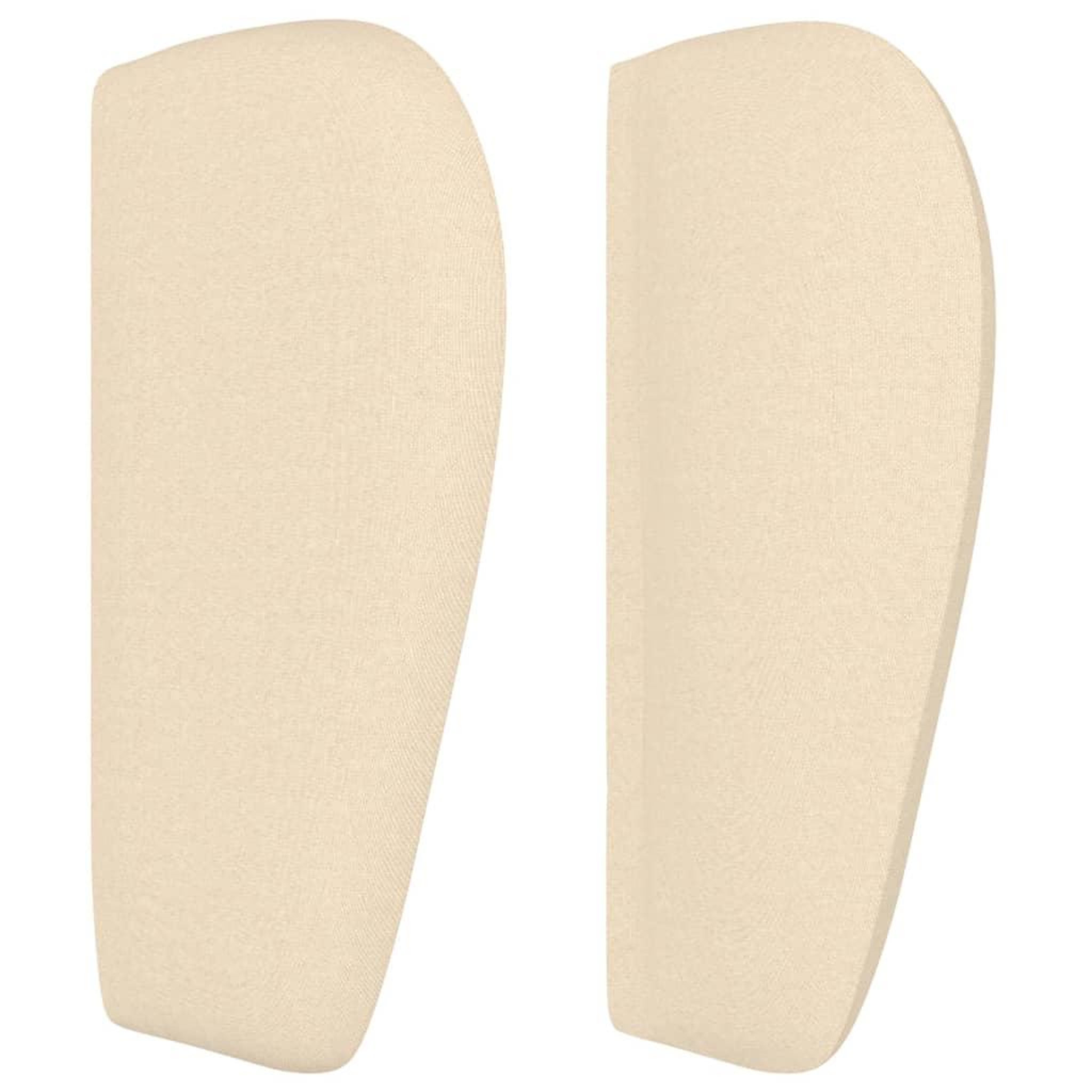 Voir la diapositive 4 : VIDAXL Tete de lit avec oreilles Creme 93x23x78/88 cm Tissu
