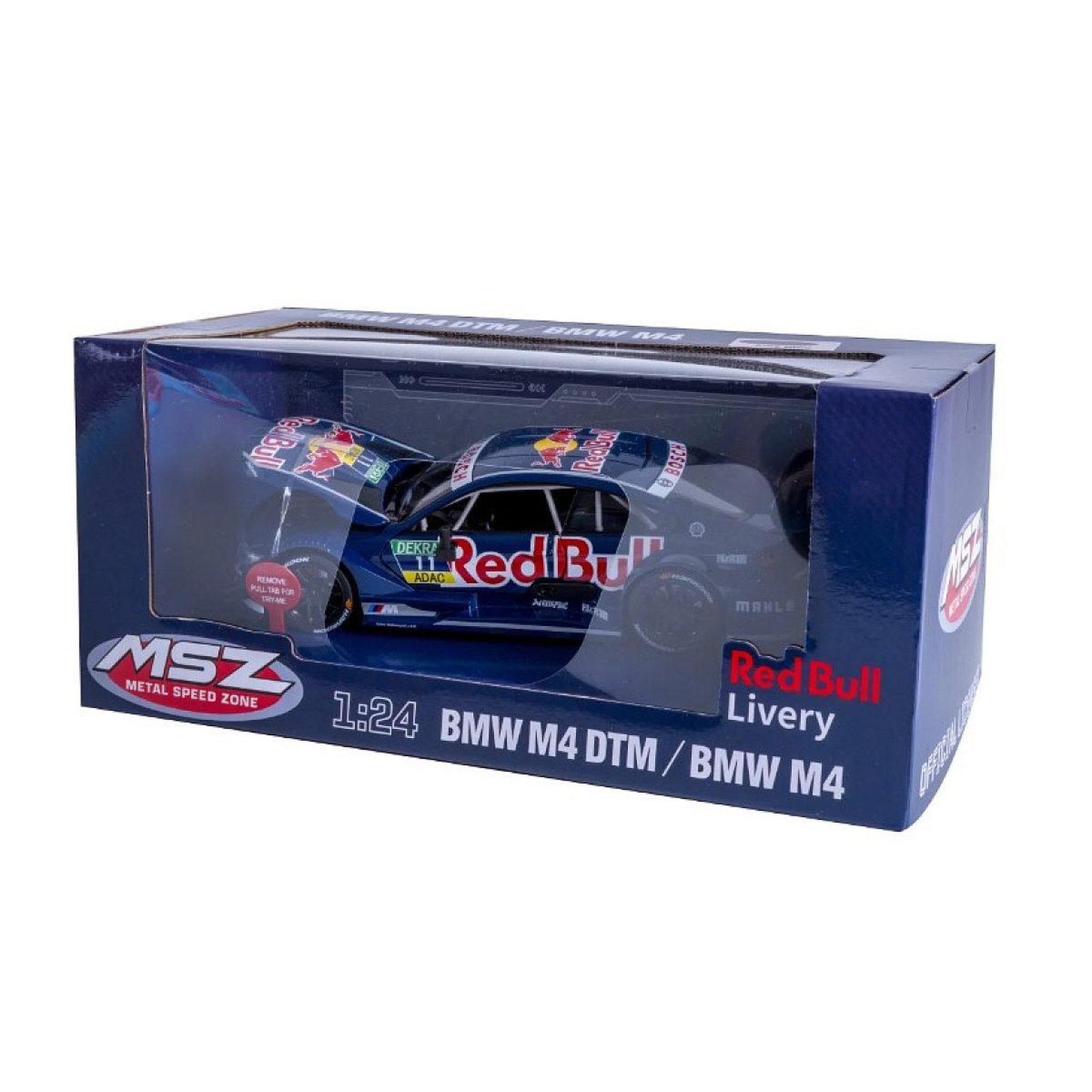 Voir la diapositive 3 : Jamara Bmw m4 dtm miniature 1:24 bleue avec piles