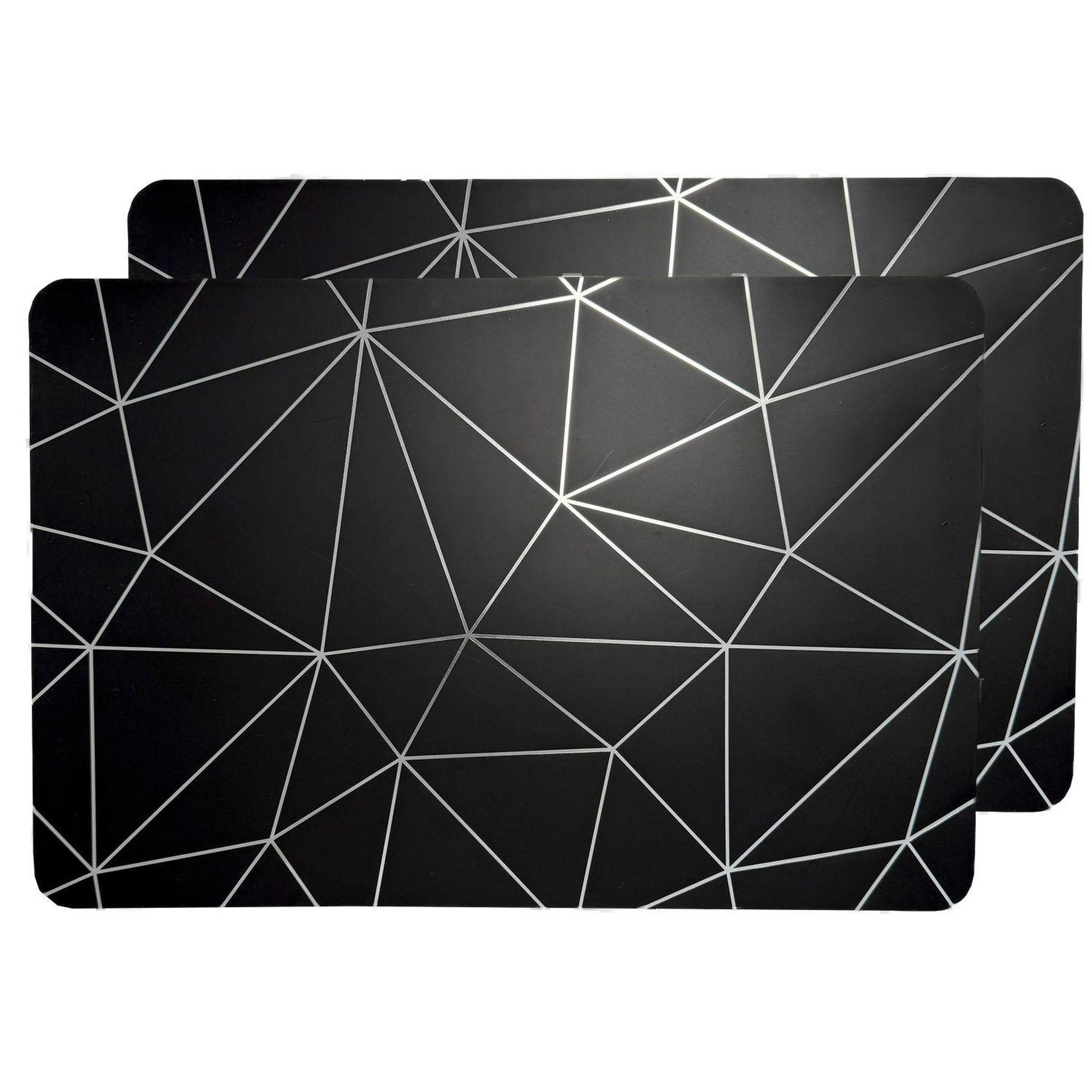 Voir la diapositive 1 : TOILINUX Lot de 2 sets de table avec encre métallique copper