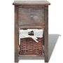 Voir la diapositive 3 : VIDAXL Table de chevet Bois Marron