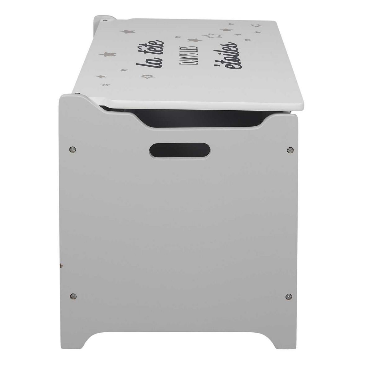 TOILINUX Coffre à jouets en MDF La tête dans les étoiles