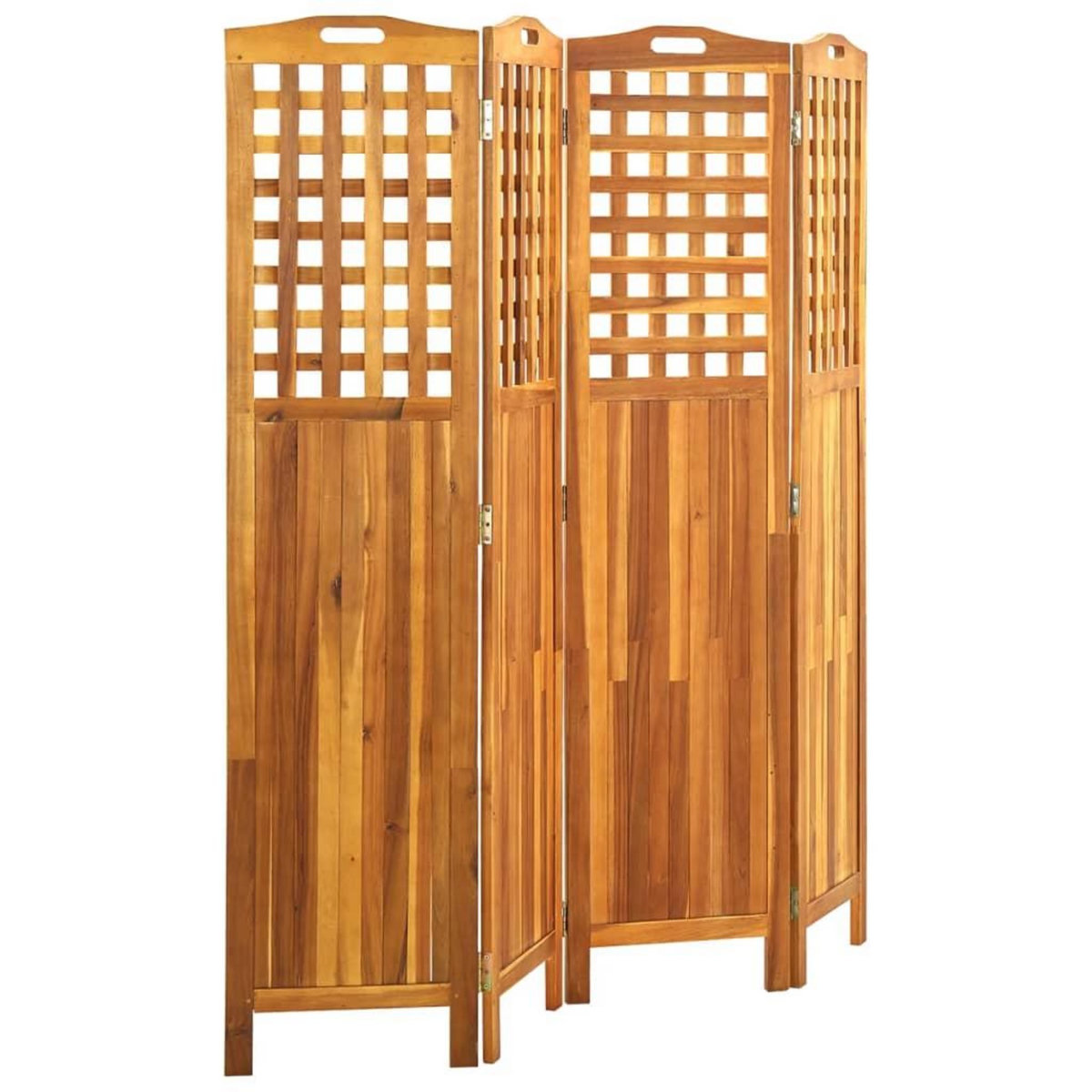 VIDAXL Cloison de separation 4 panneaux 161x2x170 cm Bois d'acacia