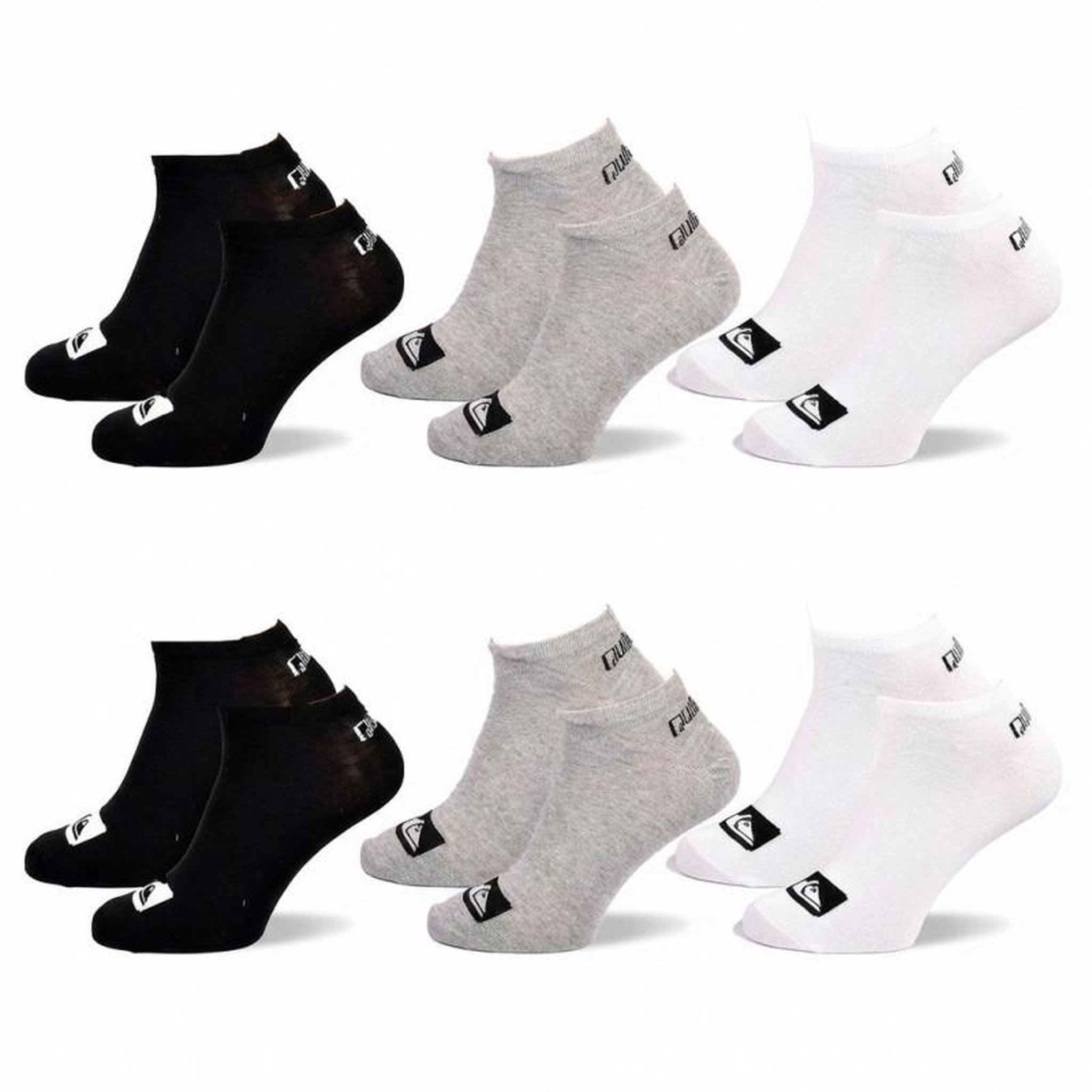 Voir la diapositive 1 : QUIKSILVER Quiksilver Pack de Chaussettes Enfant SNEAKER– Lot 6 Paires Sport