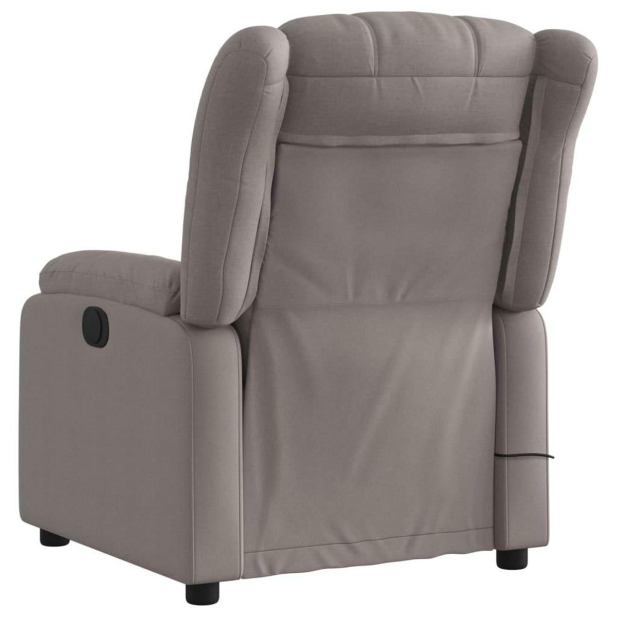 VIDAXL Fauteuil de massage inclinable Taupe Tissu