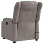 Voir la diapositive 4 : VIDAXL Fauteuil de massage inclinable Taupe Tissu