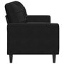 Voir la diapositive 5 : VIDAXL Canape a 3 places Noir 180 cm Velours