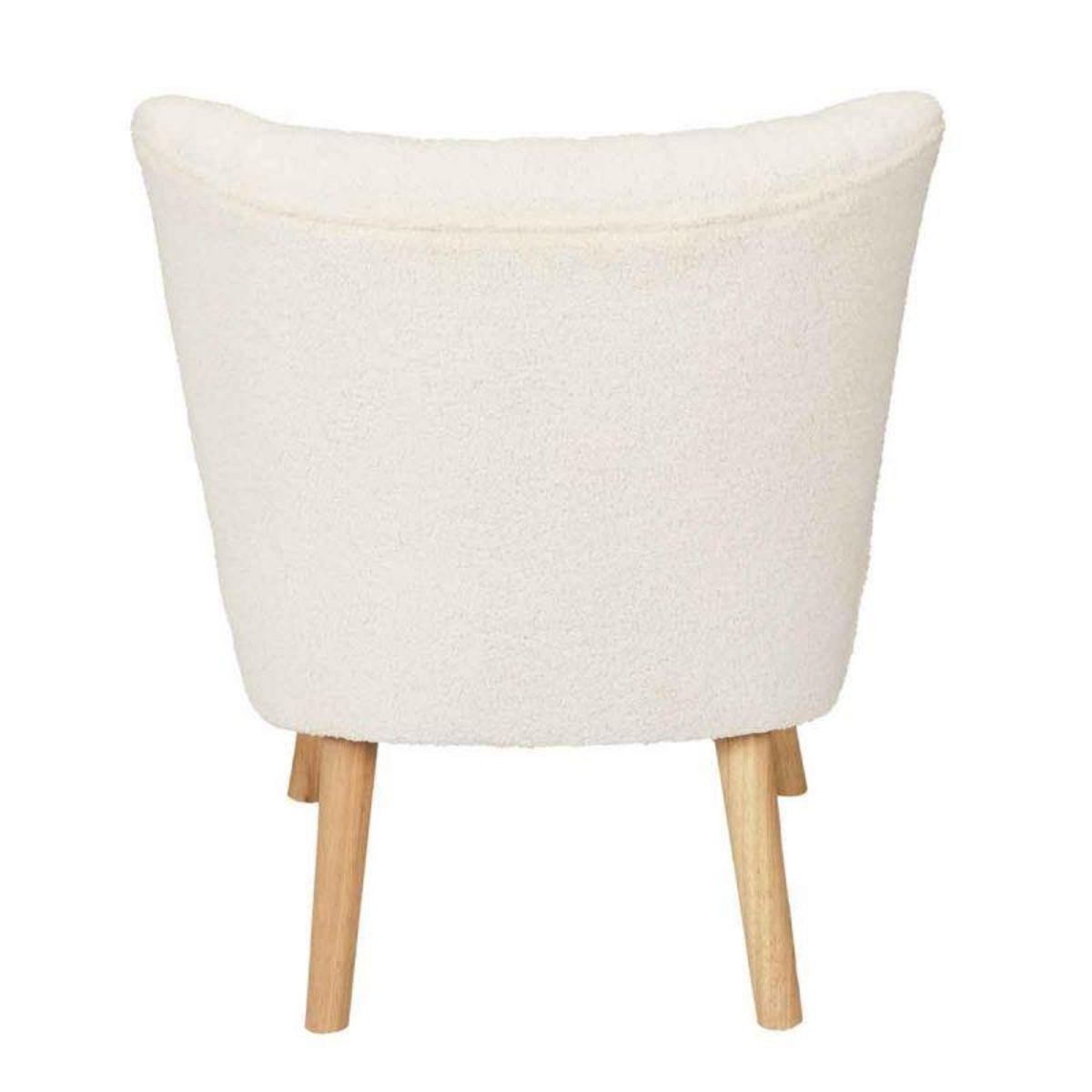 Paris Prix Fauteuil Scandinave Design  Erika  72cm Blanc