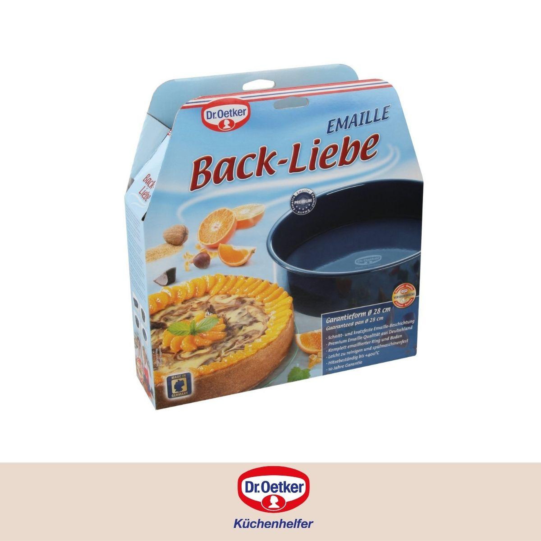 Voir la diapositive 5 : DR.OETKER Moule à manqué fond amovible 28 cm dr oetker back liebe