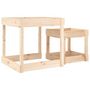 Voir la diapositive 6 : VIDAXL Tables à sable 2 pcs bois de pin massif