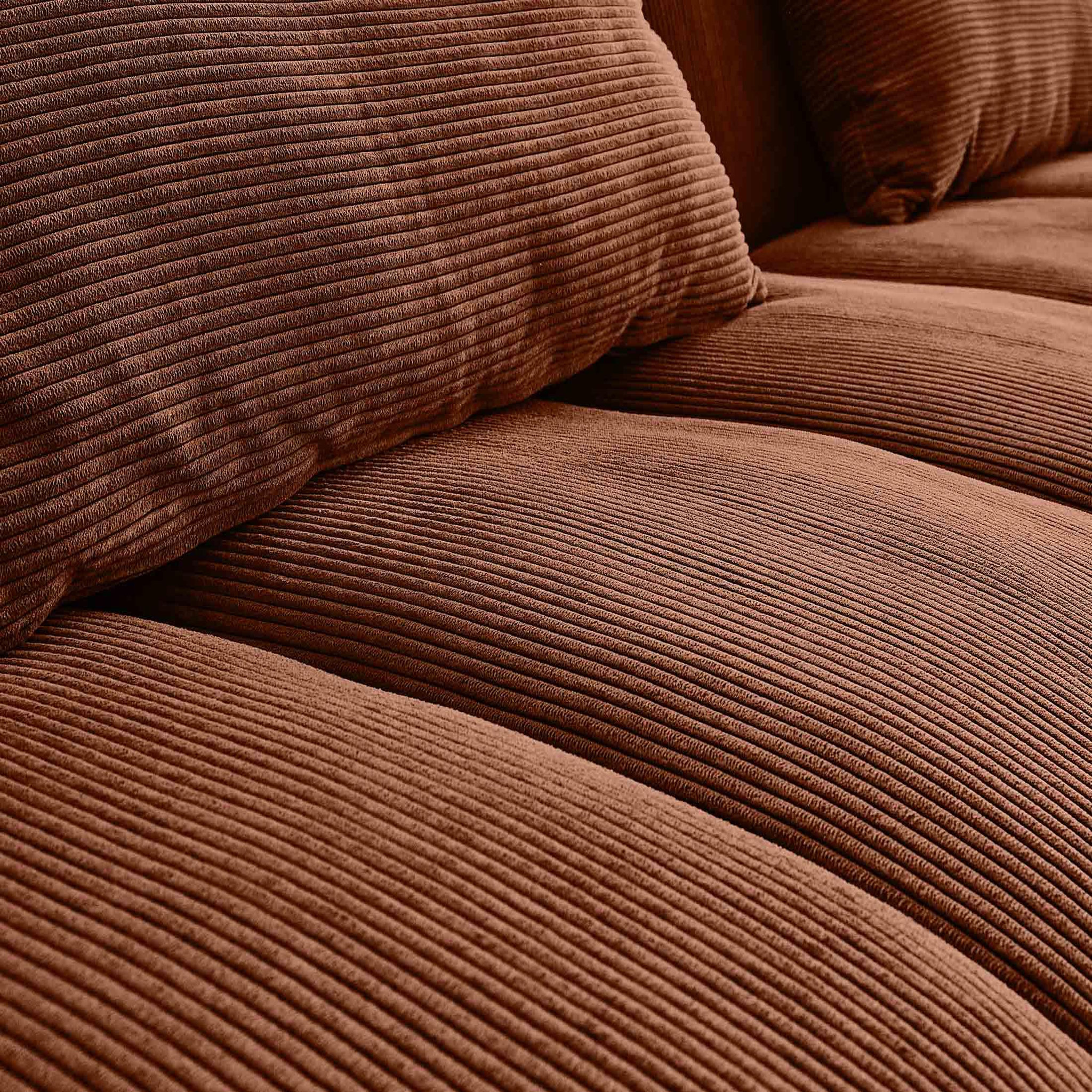 Voir la diapositive 6 : BEST MOBILIER Samarra - canapé convertible clic-clac 2 places - velours côtelé