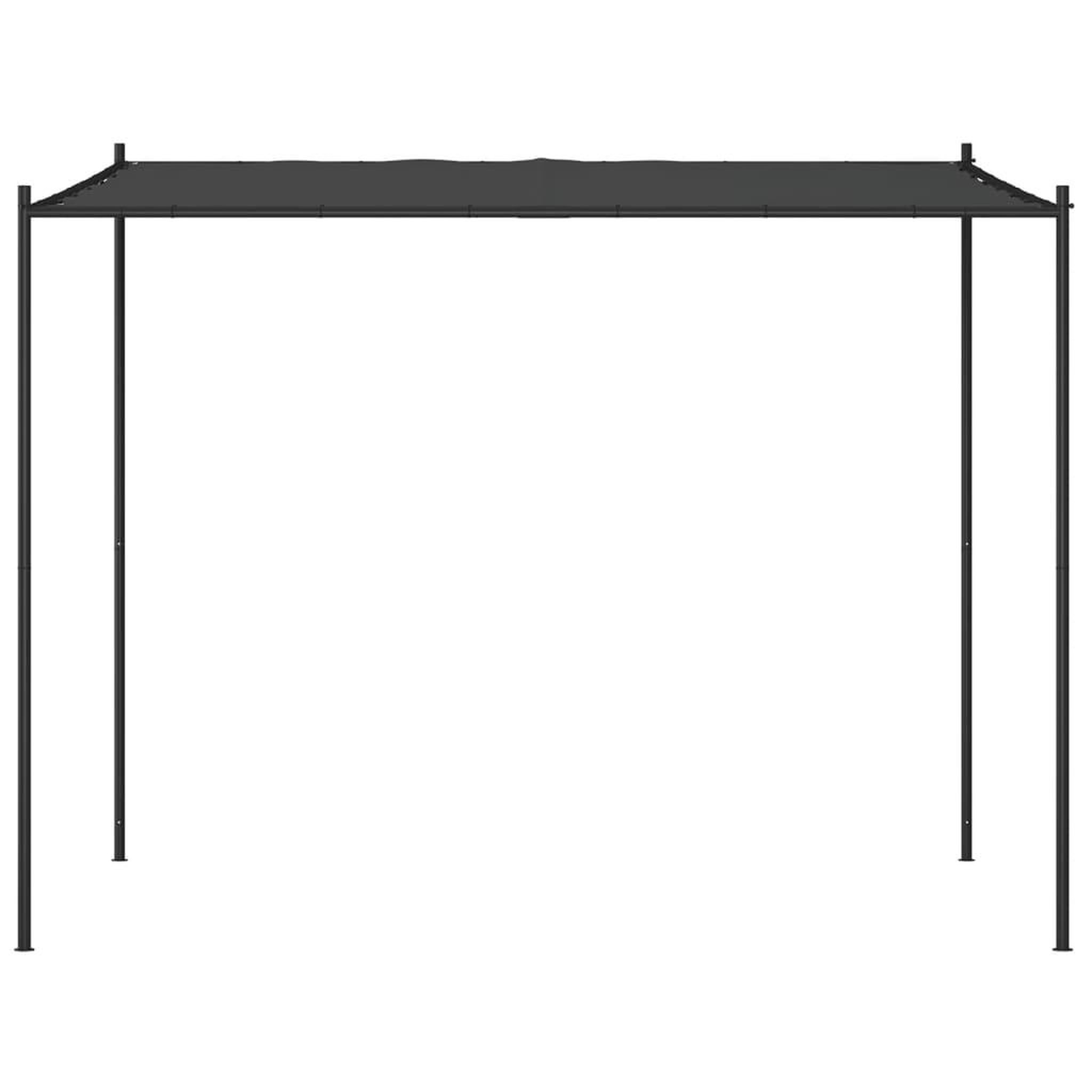 Voir la diapositive 3 : VIDAXL Belvedere anthracite 3x3 m 180 g/m^2 tissu et acier