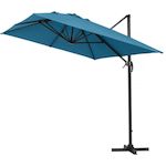 Habitat et Jardin Parasol déporté  Sun 4  - 3 x 4 m - Bleu