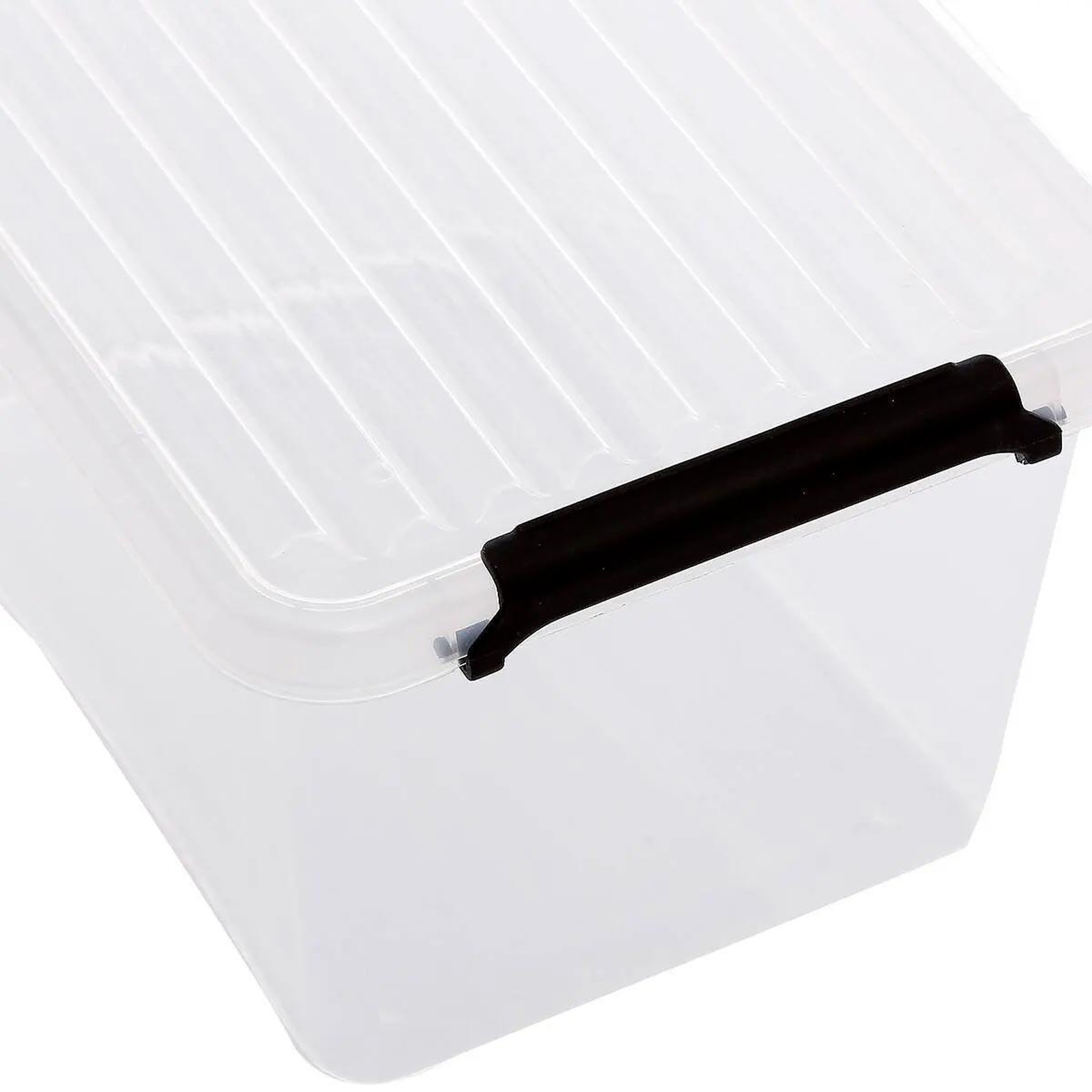 Voir la diapositive 4 : FIVE Boîte de rangement  clip  2l transparent