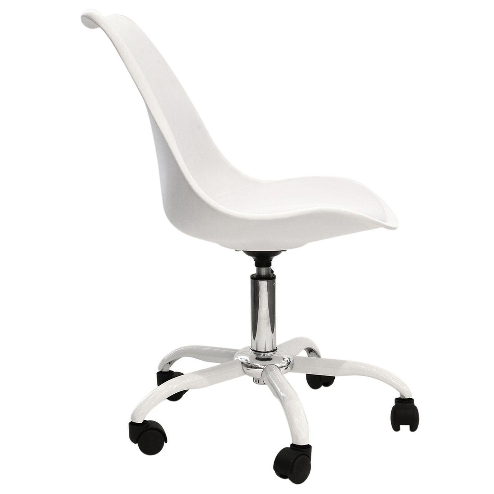 Voir la diapositive 3 : The Home Deco Factory Chaise de bureau à roulettes design kiruna