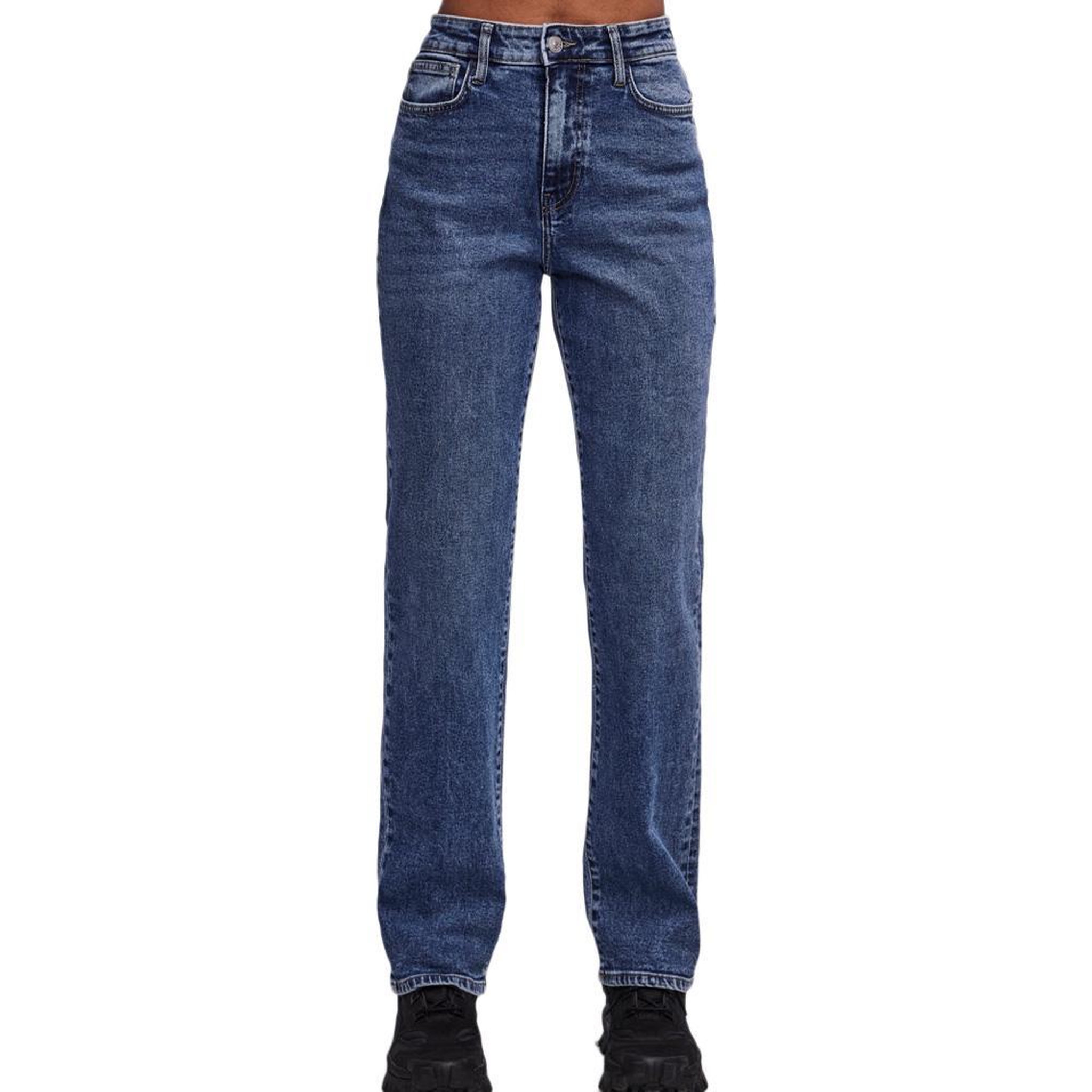 Pieces Jean Droit Bleu Femme Pieces Kelly 17147293. Coloris disponibles : Bleu
