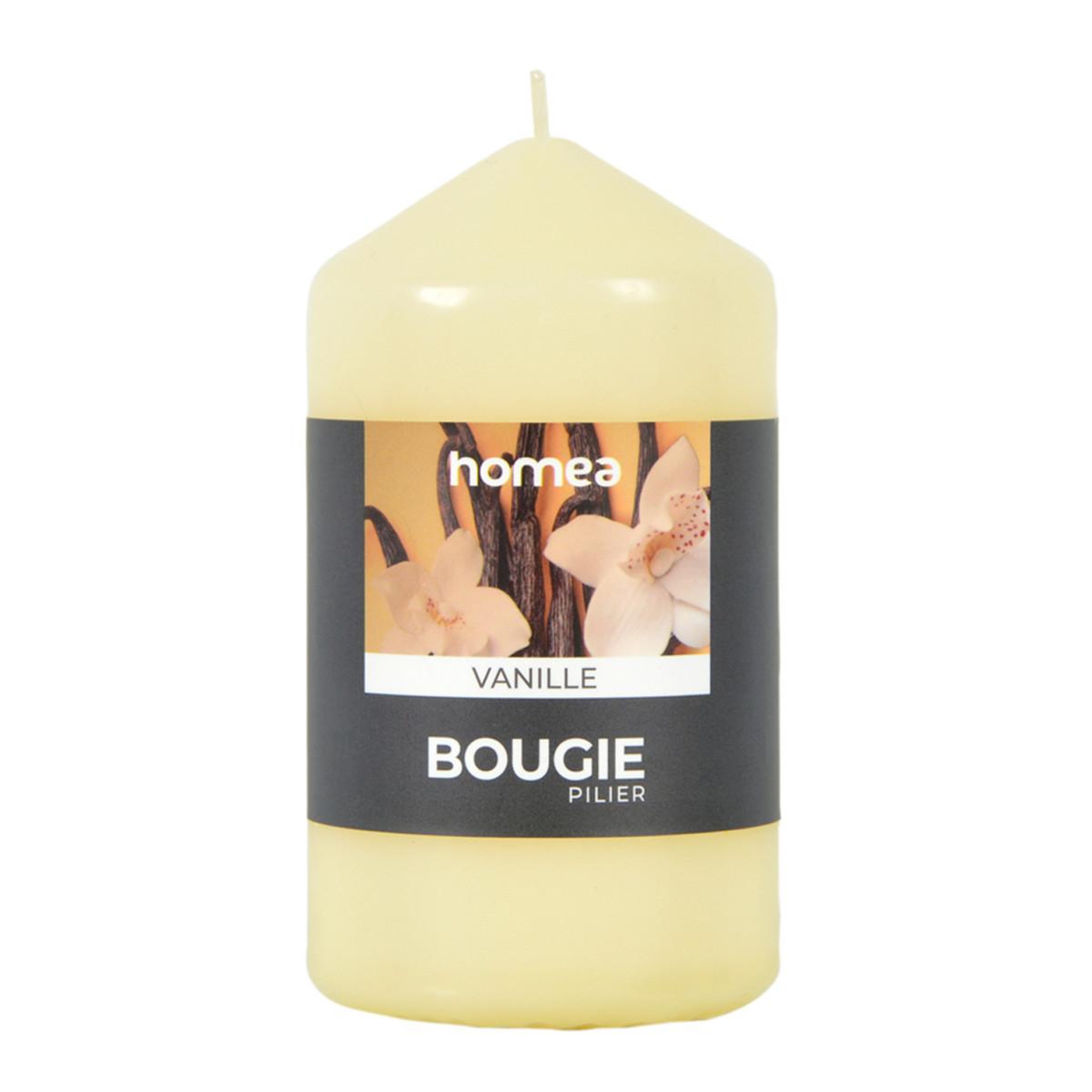 HOMEA Bougie pilier  essentiel ii  11cm vanille