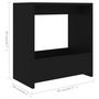 Voir la diapositive 6 : VIDAXL Table d appoint noir 50x26x50 cm bois d ingénierie