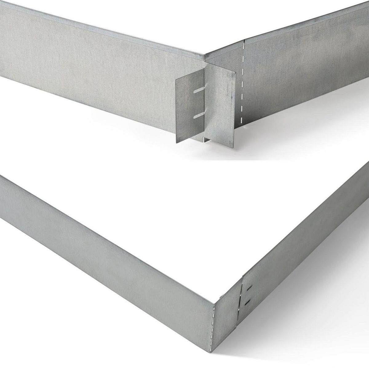 ID MARKET Bordurette de jardin x5 acier flexible L. 5 M x H. 0.12 M