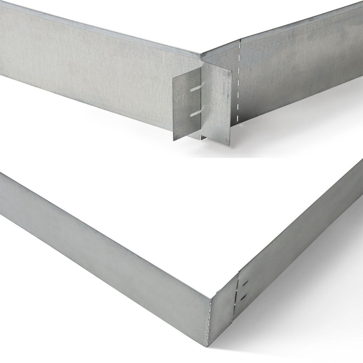 ID MARKET Bordurette de jardin x5 acier flexible L. 5 M x H. 0.12 M