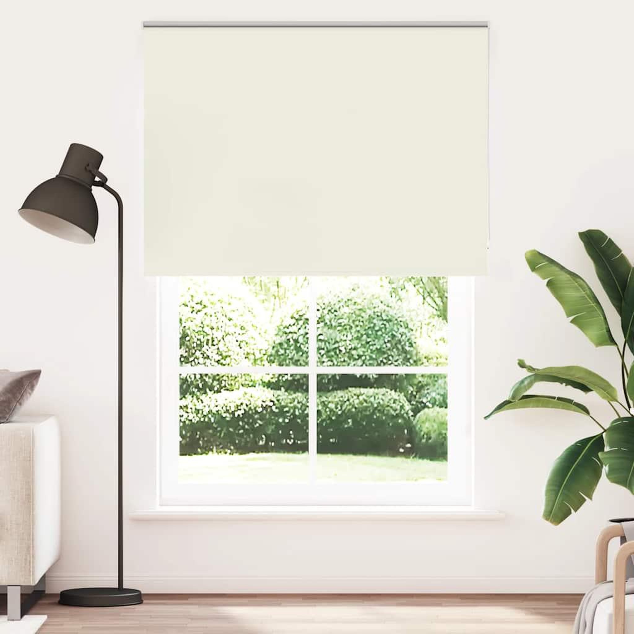 Voir la diapositive 2 : VIDAXL Store enrouleur occultant blanc casse 165x210 cm largeur tissu