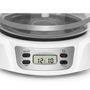 Voir la diapositive 2 : BRANDT Cafetière filtre programmable 18 tasses 1000w blanc/silver - caf1318es