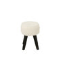 Voir la diapositive 4 : Paris Prix Tabouret Imitation Fourrure  Bun  30cm Blanc