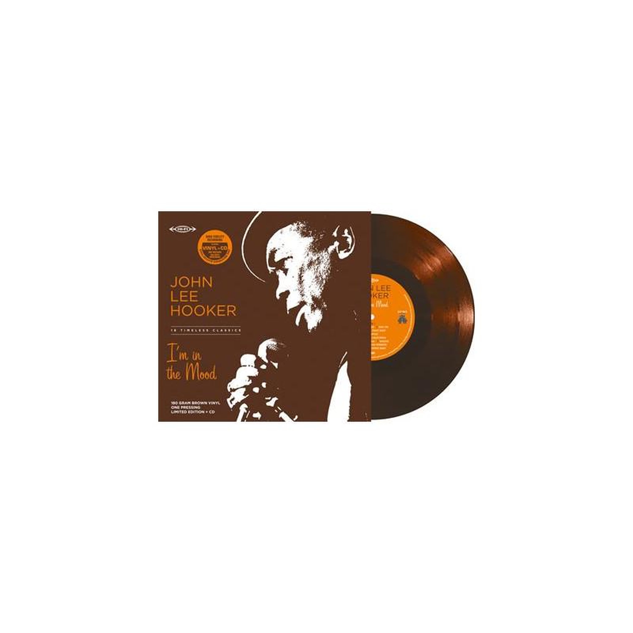 Vinyle john lee hooker – i'm in the mood en vinyle marron, édition 2 disques