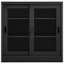 Voir la diapositive 2 : VIDAXL Armoire a portes coulissantes Anthracite 90x40x90 cm Acier
