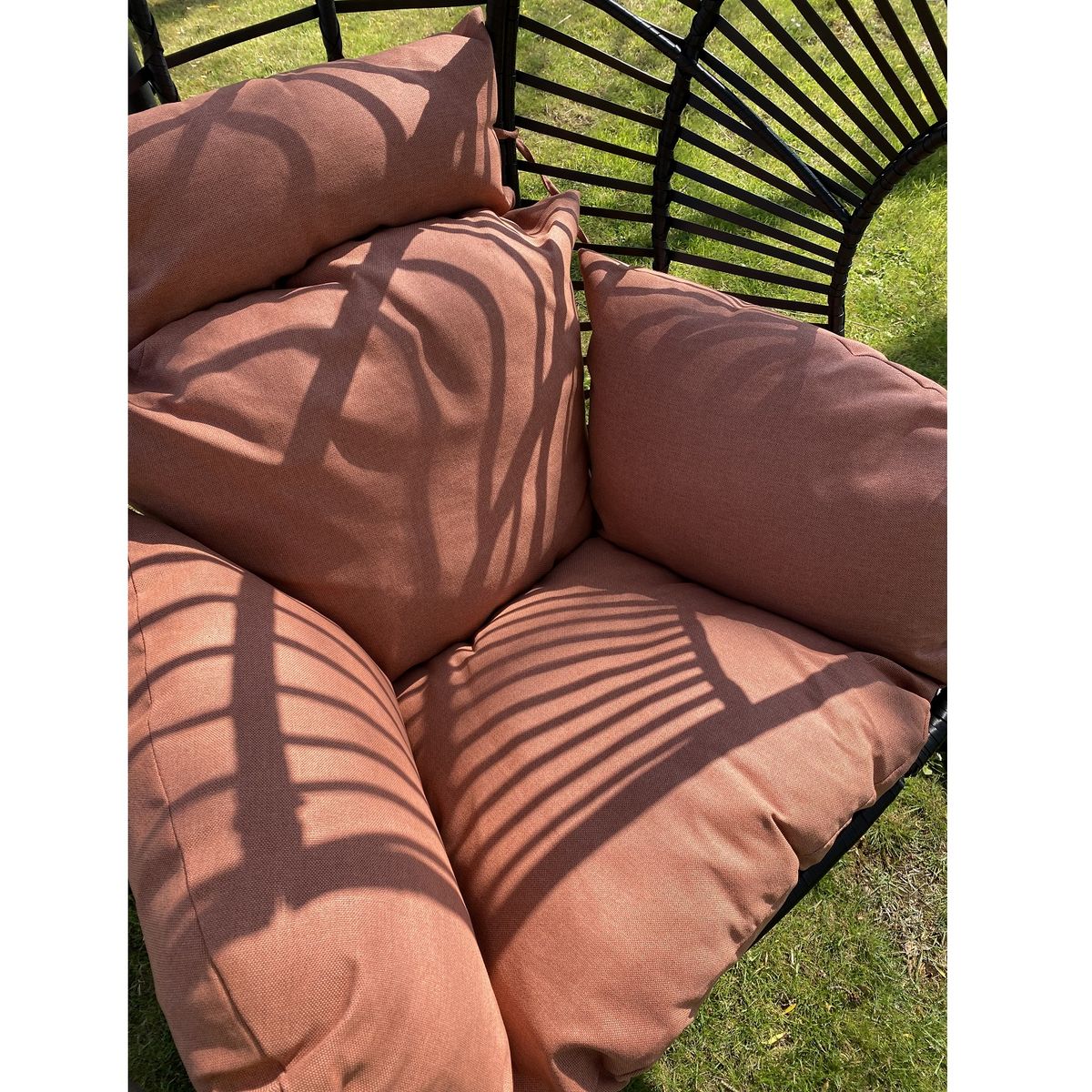 GARDENSTAR Fauteuil &OElig;uf suspendu acier terracotta QUITO