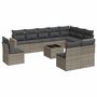 Voir la diapositive 2 : VIDAXL Salon de jardin 11 pcs avec coussins gris resine tressee