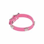 Paris Prix Collier Fantaisie pour Chien  Couronnes  30cm Fuchsia