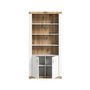 Voir la diapositive 3 : BEST MOBILIER Coventry - étagère - blanc et effet bois - 101x204 cm