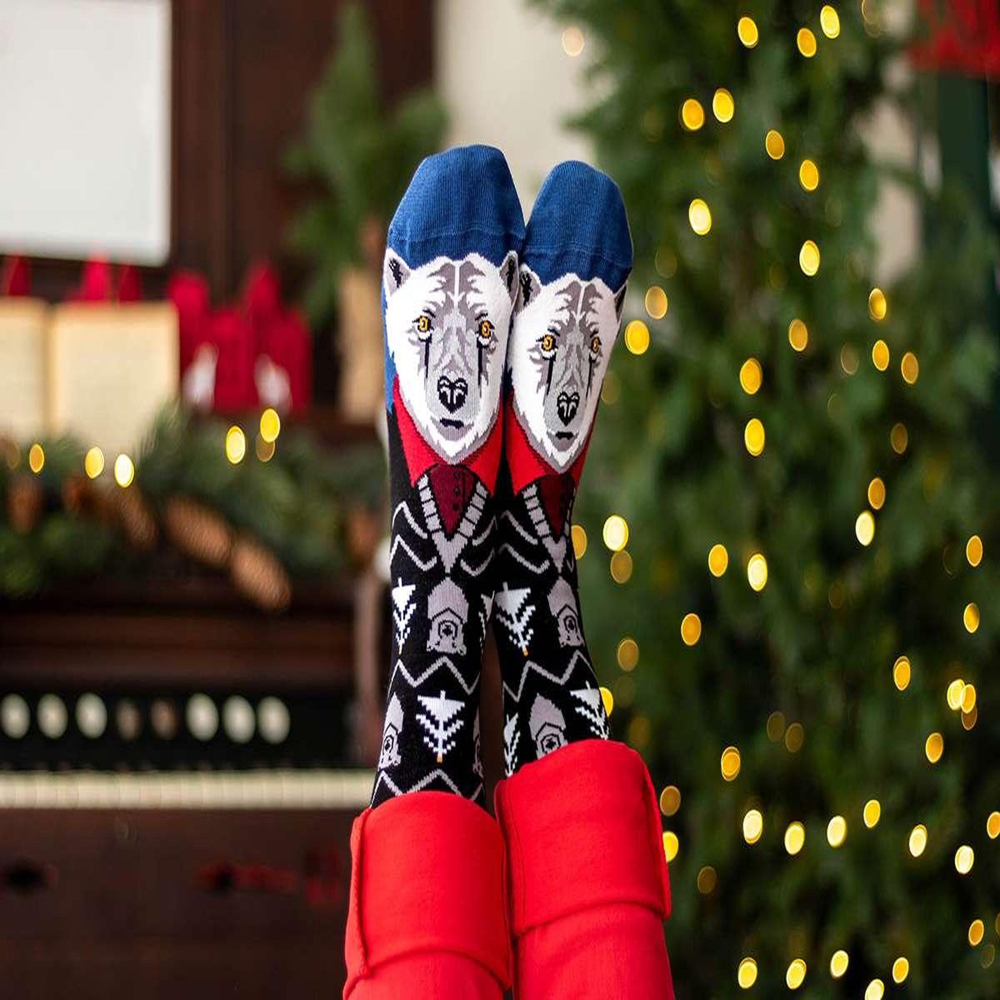 Voir la diapositive 3 : PIRIN HILL Chaussettes en bambou ours polaire