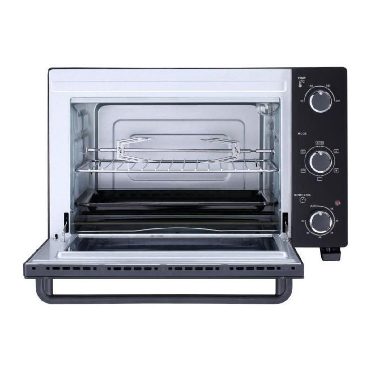 CONTINENTAL EDISON CONTINENTAL EDISON CEMF35B4 - Minifour electrique 35L noir - 1500W - Rotissoire, Convection naturelle