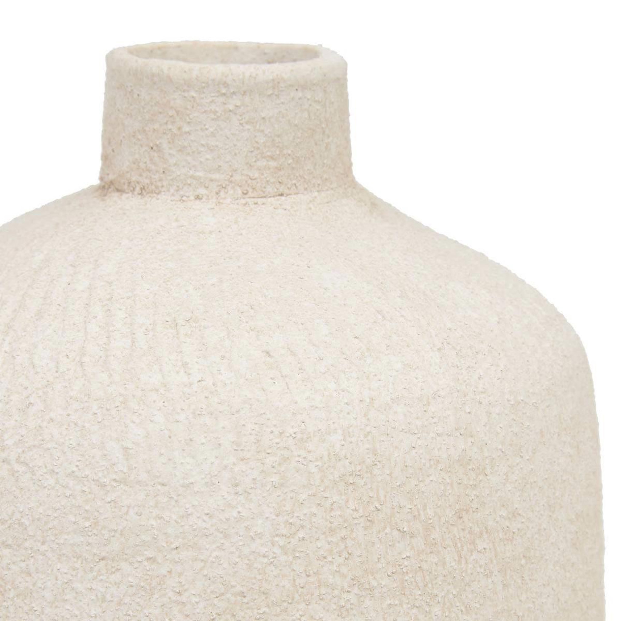 Voir la diapositive 2 : ATMOSPHERA Vase déco barémique  romia  43cm beige