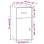 Voir la diapositive 6 : VIDAXL Buffet 34x40x75 cm Bois massif de pin