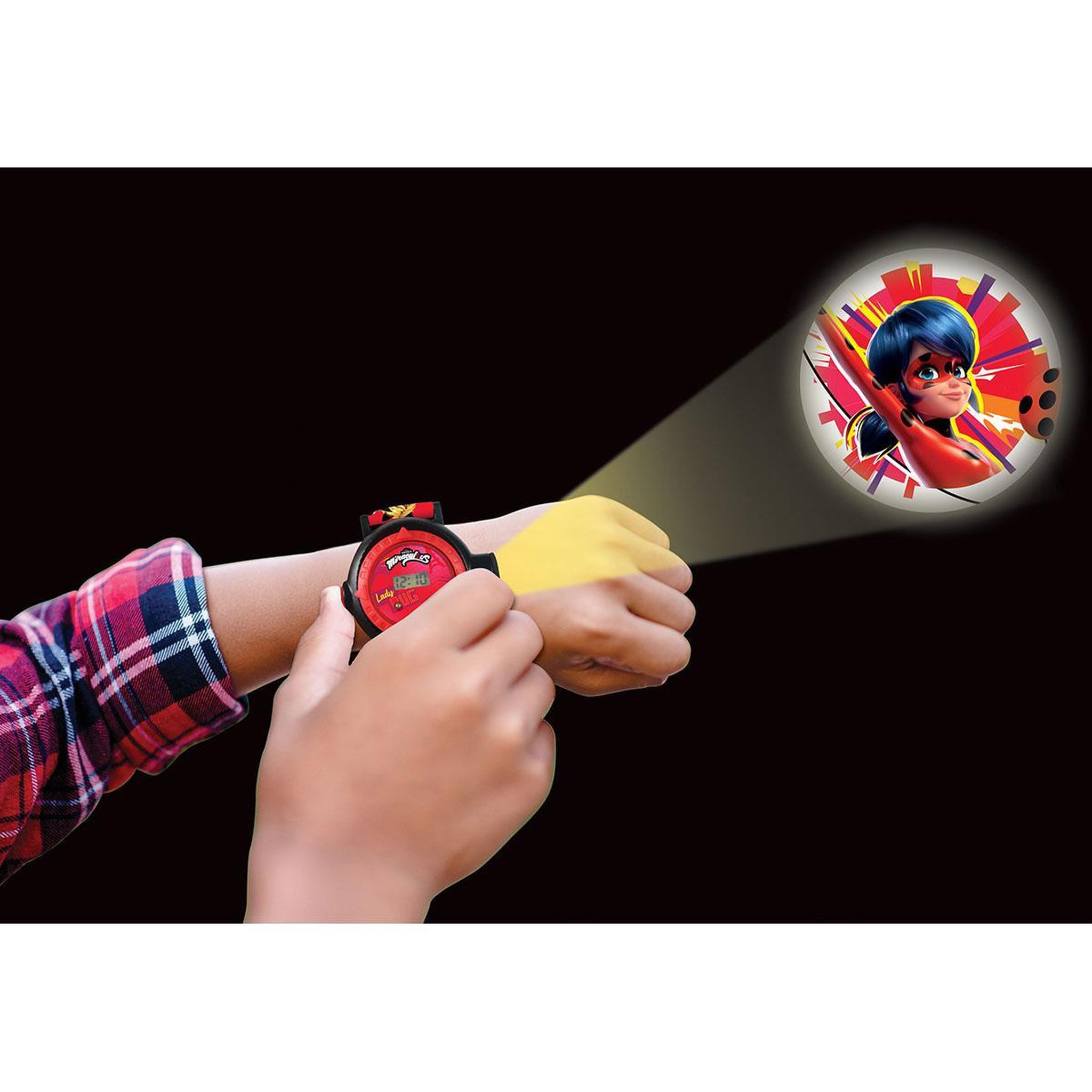 Voir la diapositive 4 : Lexibook Montre digitale avec projection Miraculous