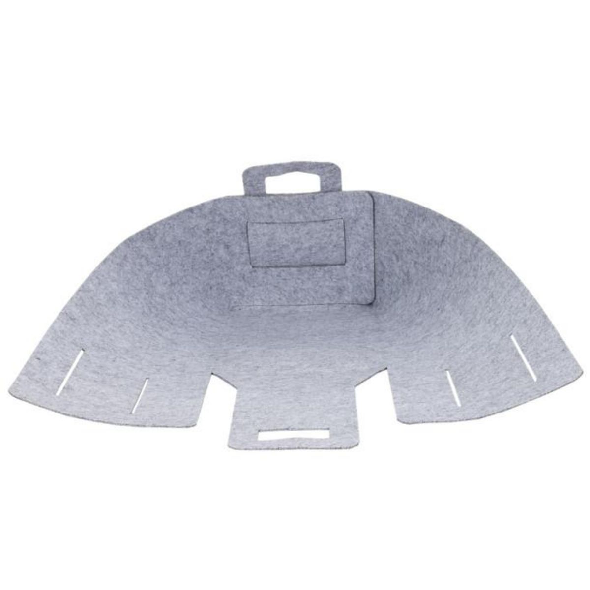 Paris Prix Panier de Rangement  Feutre Pliable  50cm Gris
