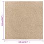 Voir la diapositive 6 : VIDAXL Tapis ZIZUR 240x240 cm aspect de jute interieur et exterieur