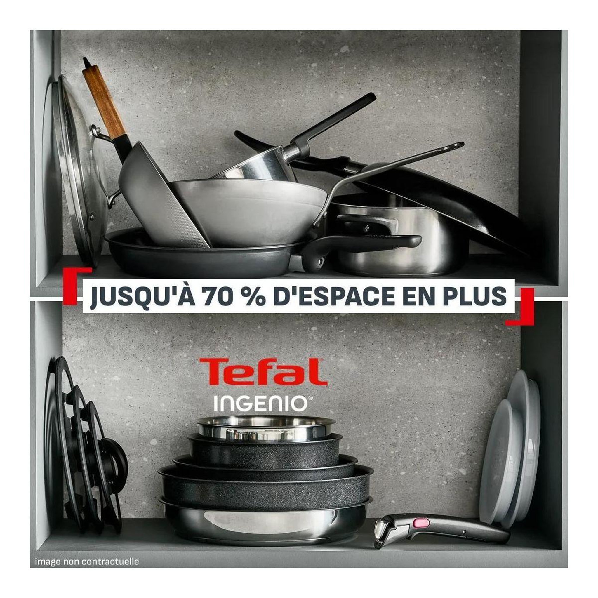 Voir la diapositive 3 : TEFAL Poêle ingenio excellence ceramic 26cm
