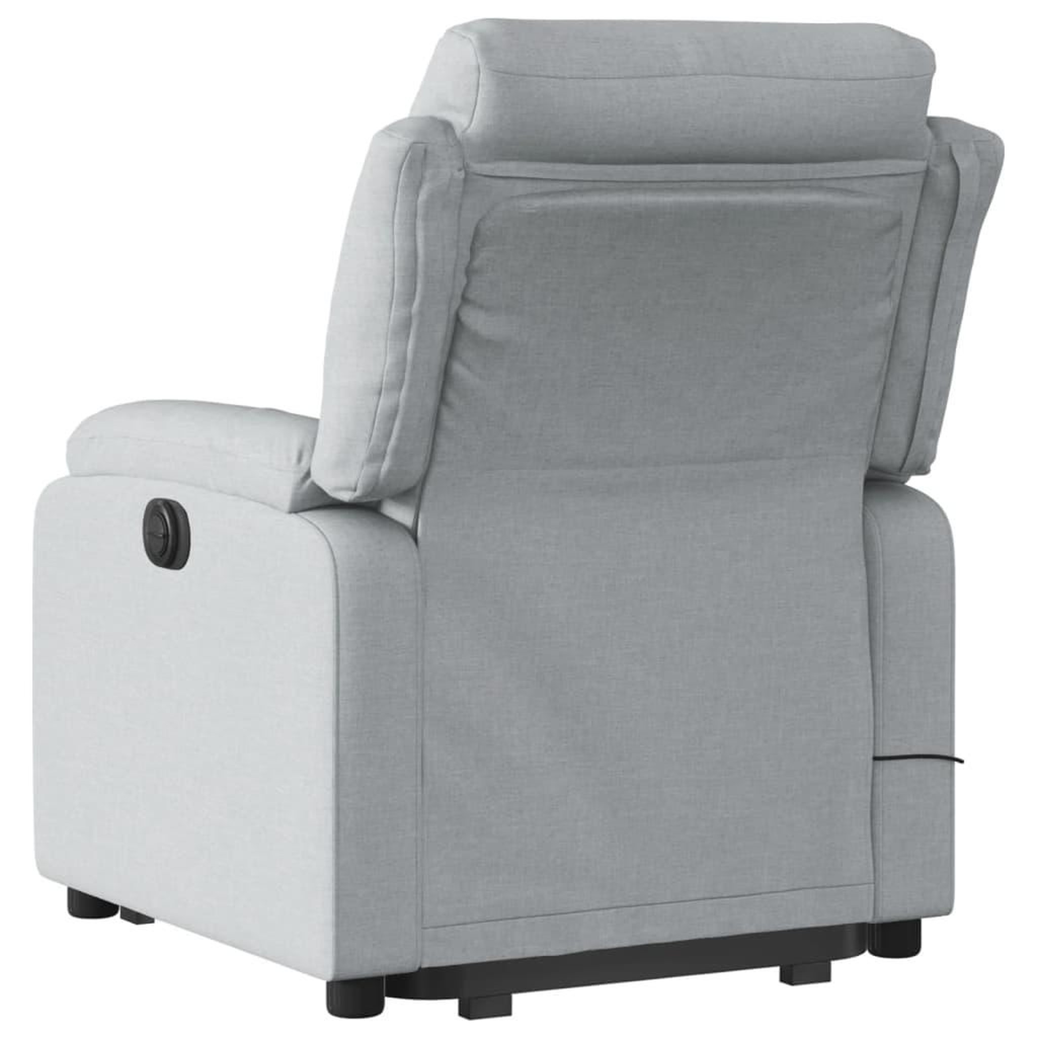 Voir la diapositive 4 : VIDAXL Fauteuil de massage inclinable Gris clair Tissu